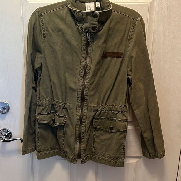 bp Jackets & Blazers - BP Olive Utility Military Style Jacket Size M